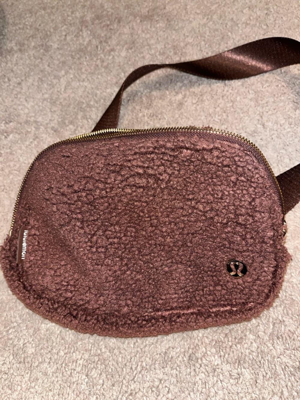 lululemon athletica Brown Sherpa Crossbody Bag